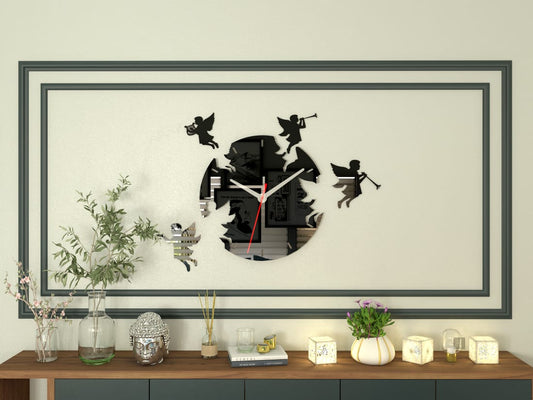 "Elegant Clock with Parian: